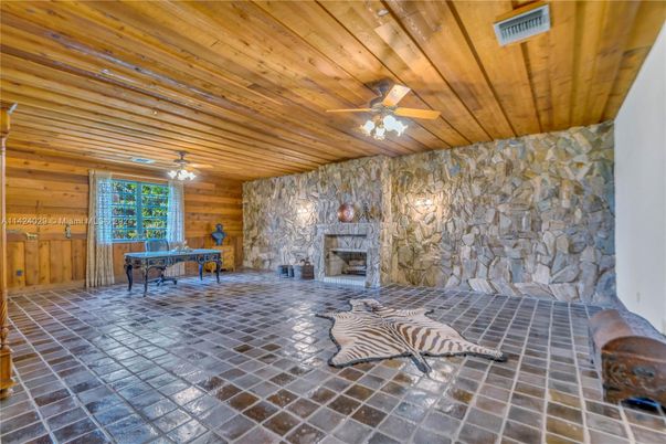 Fireplace, Interior, Stone Walls, Wooden Ceilings, Wooden Walls