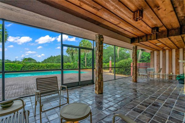 Interior, Pool, Sun Room, Wooden Ceilings