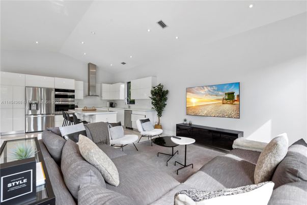 Interior, Kitchen, Living room, Recessed Lighting, Stainless Steel Appliances