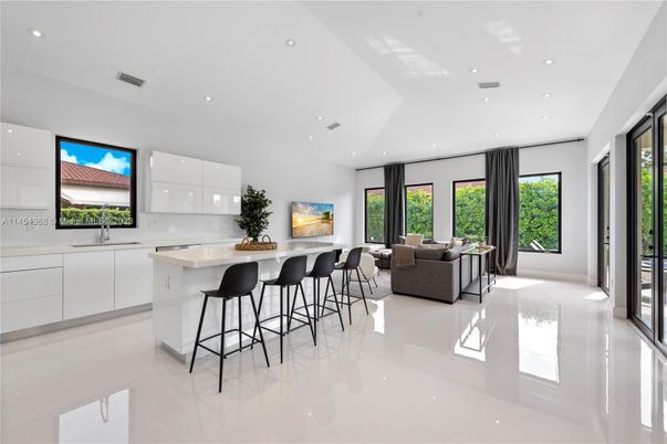 Interior, Kitchen, Living room, Recessed Lighting