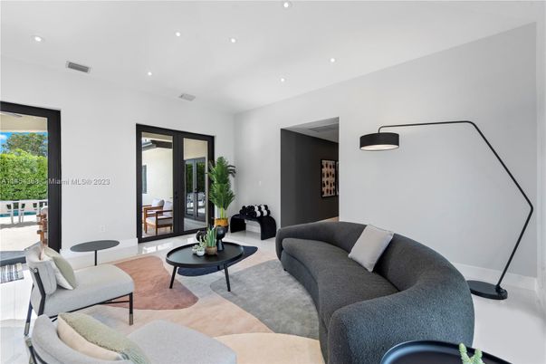Interior, Living room, Recessed Lighting