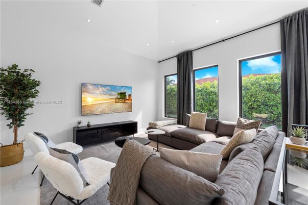 Interior, Living room, Recessed Lighting