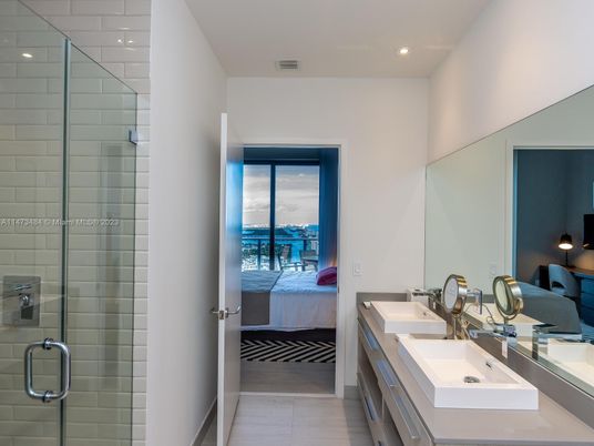 Bathroom, Bedroom, Dual Sink Vanities, Glass Shower, Interior, Recessed Lighting