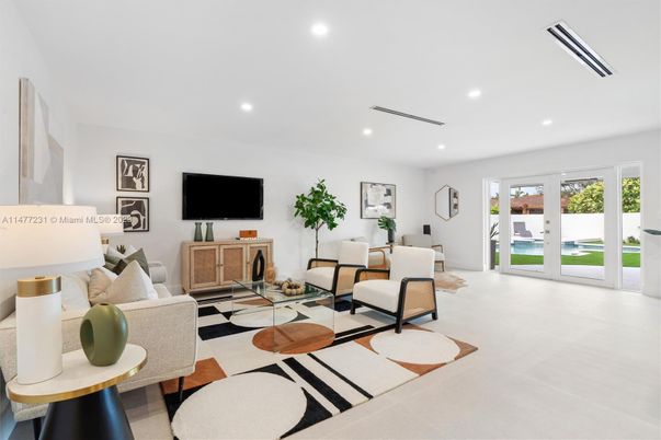 Interior, Living room, Recessed Lighting
