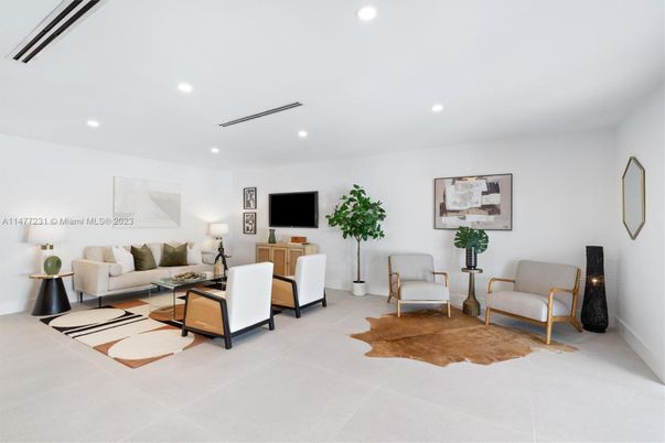 Interior, Living room, Recessed Lighting