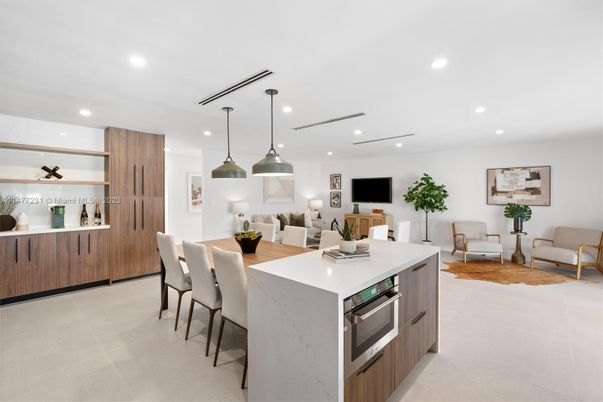 Interior, Kitchen, Living room, Pendant Lights, Recessed Lighting