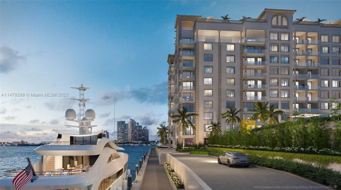 Exterior, Facade, Water, Condo Building