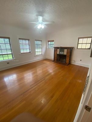 Empty room, Fireplace, Interior, Wood Texture Flooring