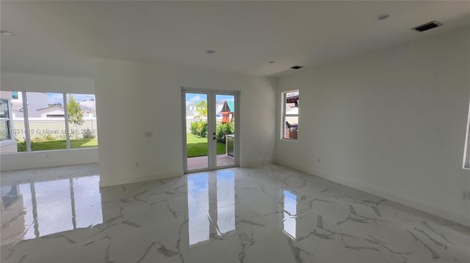 Empty room, Interior, Marble, Recessed Lighting