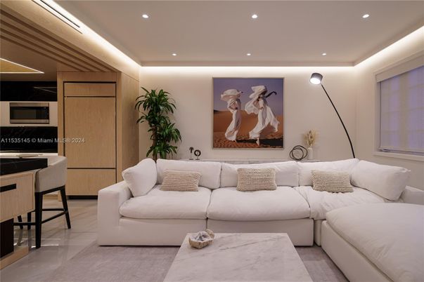 Interior, Living room, Recessed Lighting