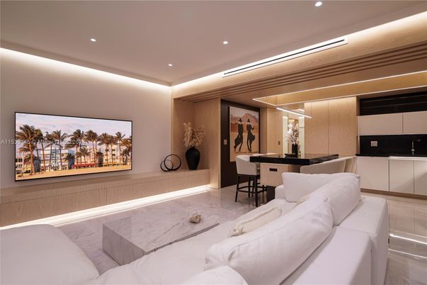 Interior, Living room, Recessed Lighting