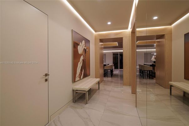 Interior, Marble, Recessed Lighting