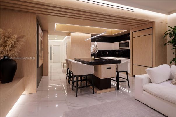 Interior, Kitchen, Marble, Recessed Lighting