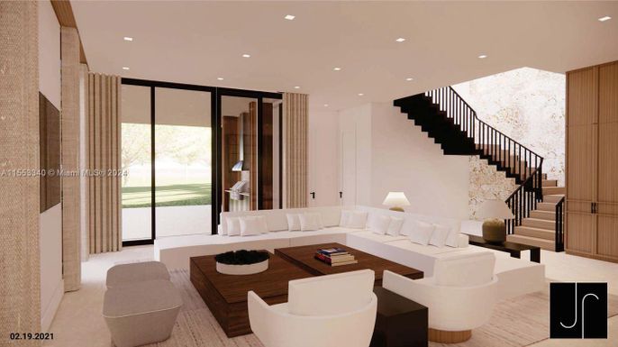 Interior, Living room, Recessed Lighting
