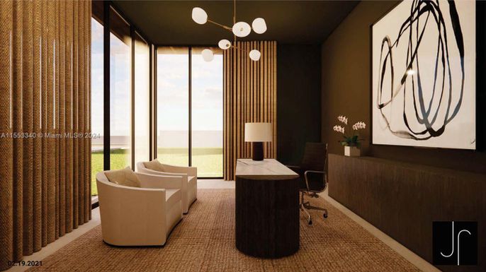 Home Office, Interior, Pendant Lights