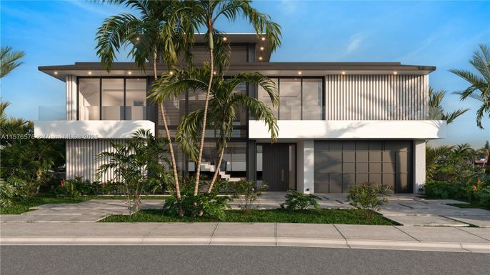 Attached, Exterior, Facade, Modern