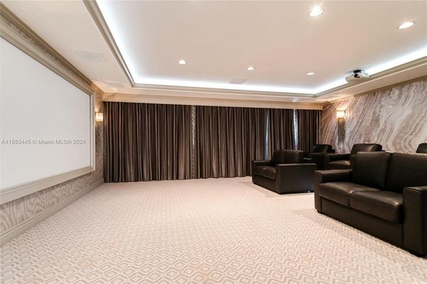 Home Theatre Room, Interior, Projection Screen, Recessed Lighting, Theatre Room