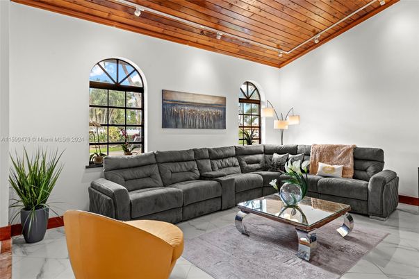 Interior, Living room, Marble, Wooden Ceilings