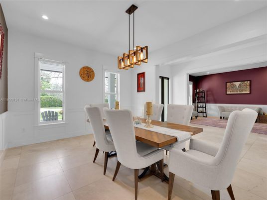 Dining room, Interior, Pendant Lights, Recessed Lighting