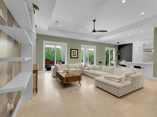 Interior, Living room, Recessed Lighting