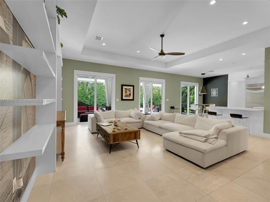 Interior, Living room, Recessed Lighting