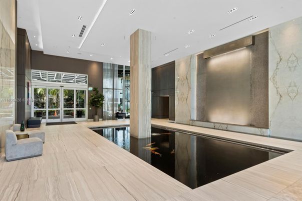 Interior, Marble Walls, Pool, Recessed Lighting