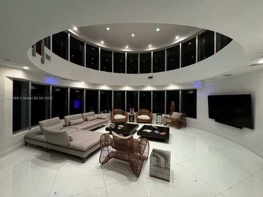 Interior, Living room, Recessed Lighting