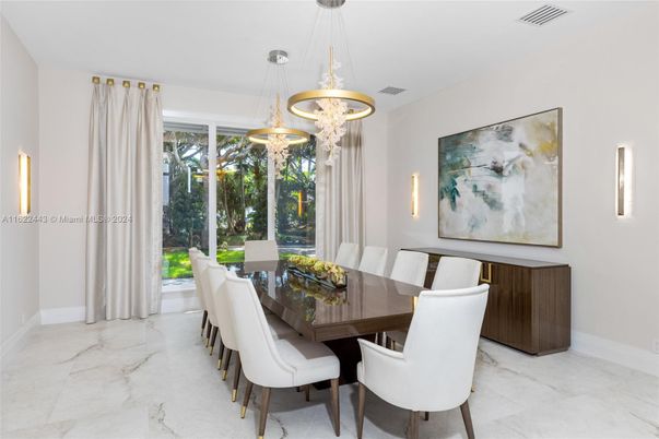 Dining room, Interior, Pendant Lights