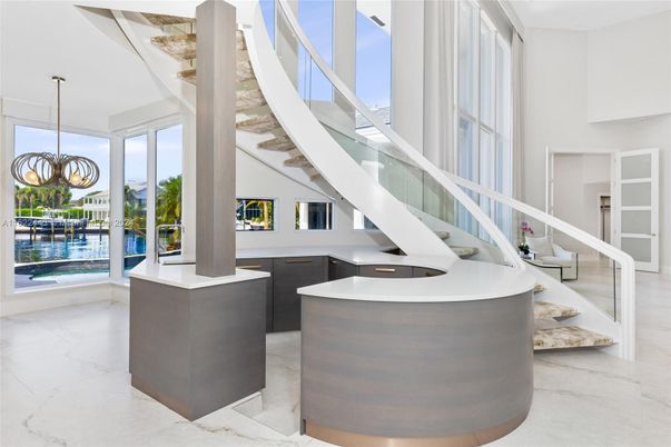 Interior, Marble, Pendant Lights, Water