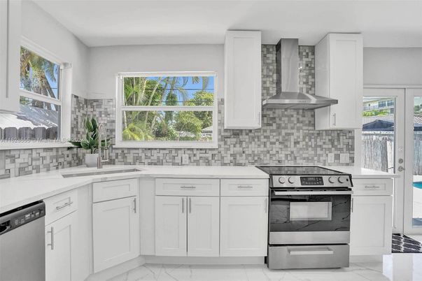 Interior, Kitchen, Marble, Stainless Steel Appliances