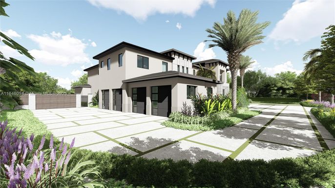 Attached, Backyard, Exterior, Facade, Modern