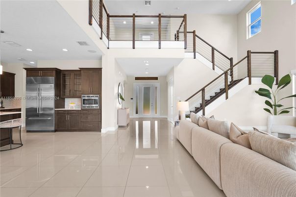 Interior, Kitchen, Living room, Recessed Lighting, Stainless Steel Appliances