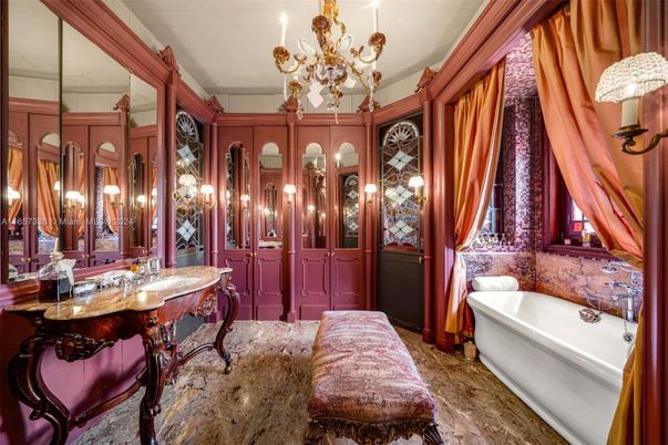 Bathroom, Chandelier, Dual Sink Vanities, Free Standing Baths, Interior
