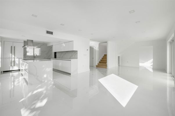 Empty room, Interior, Kitchen, Marble, Marble Walls, Recessed Lighting
