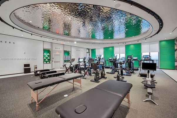 Fitness Equipment, Gym, Interior, Recessed Lighting