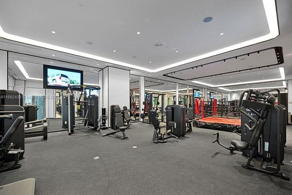Fitness Equipment, Gym, Interior, Recessed Lighting