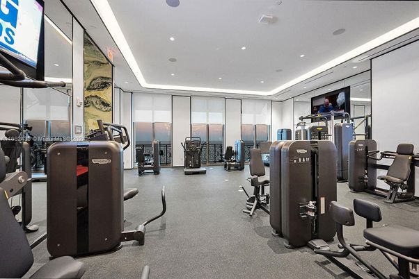 Fitness Equipment, Gym, Interior, Recessed Lighting