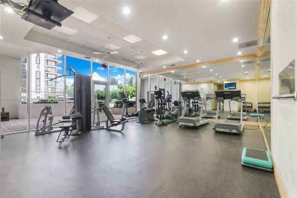 Fitness Equipment, Gym, Interior, Recessed Lighting