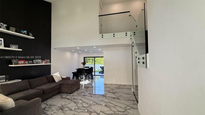 Interior, Living room, Marble, Recessed Lighting