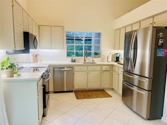 Interior, Kitchen, Marble, Stainless Steel Appliances