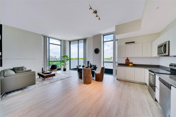 Interior, Kitchen, Living room, Wood Texture Flooring