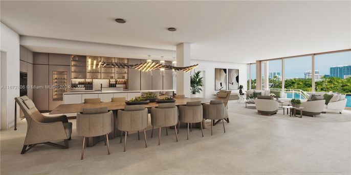 Dining room, Interior, Kitchen, Living room, Pendant Lights