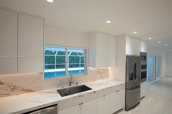 Interior, Kitchen, Recessed Lighting, Stainless Steel Appliances