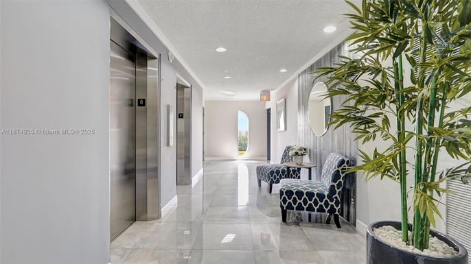 Elevator, Interior, Recessed Lighting