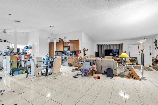 Dining room, Interior, Kitchen, Living room, Pendant Lights