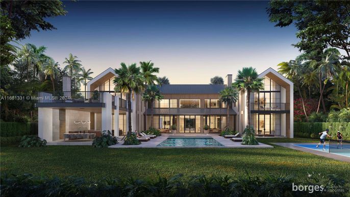 Backyard, Exterior, Facade, Pool, Modern