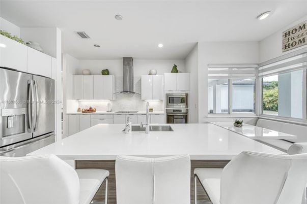 Interior, Kitchen, Recessed Lighting, Stainless Steel Appliances