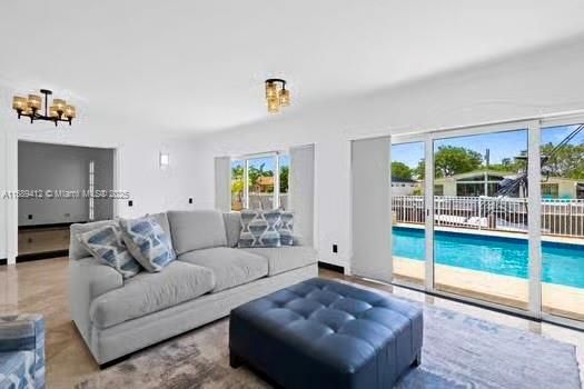 Chandelier, Interior, Living room