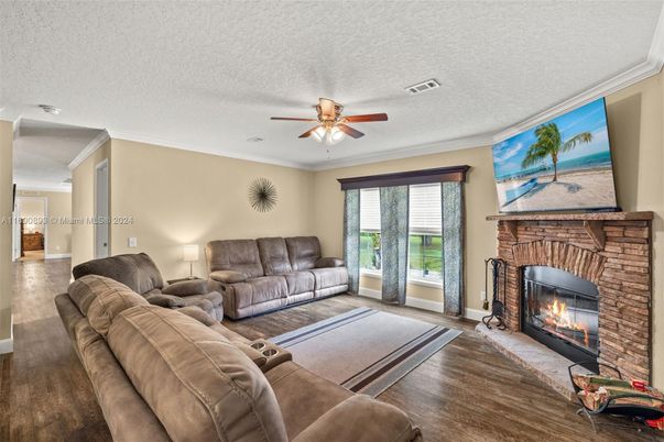 Fireplace, Interior, Living room, Wood Texture Flooring