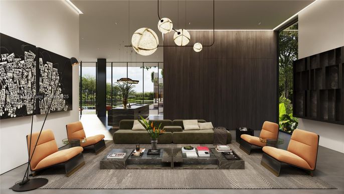 Interior, Living room, Pendant Lights